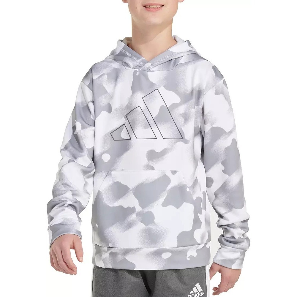 Adidas Boys Size S- D4T Pullover Logo Hoodie MSRP $45